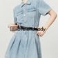 Denim Shirt Flare Dress LLA0508