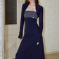 Elegant Fit Long Bodycon Dress / Cardigan / Tops SHE0008