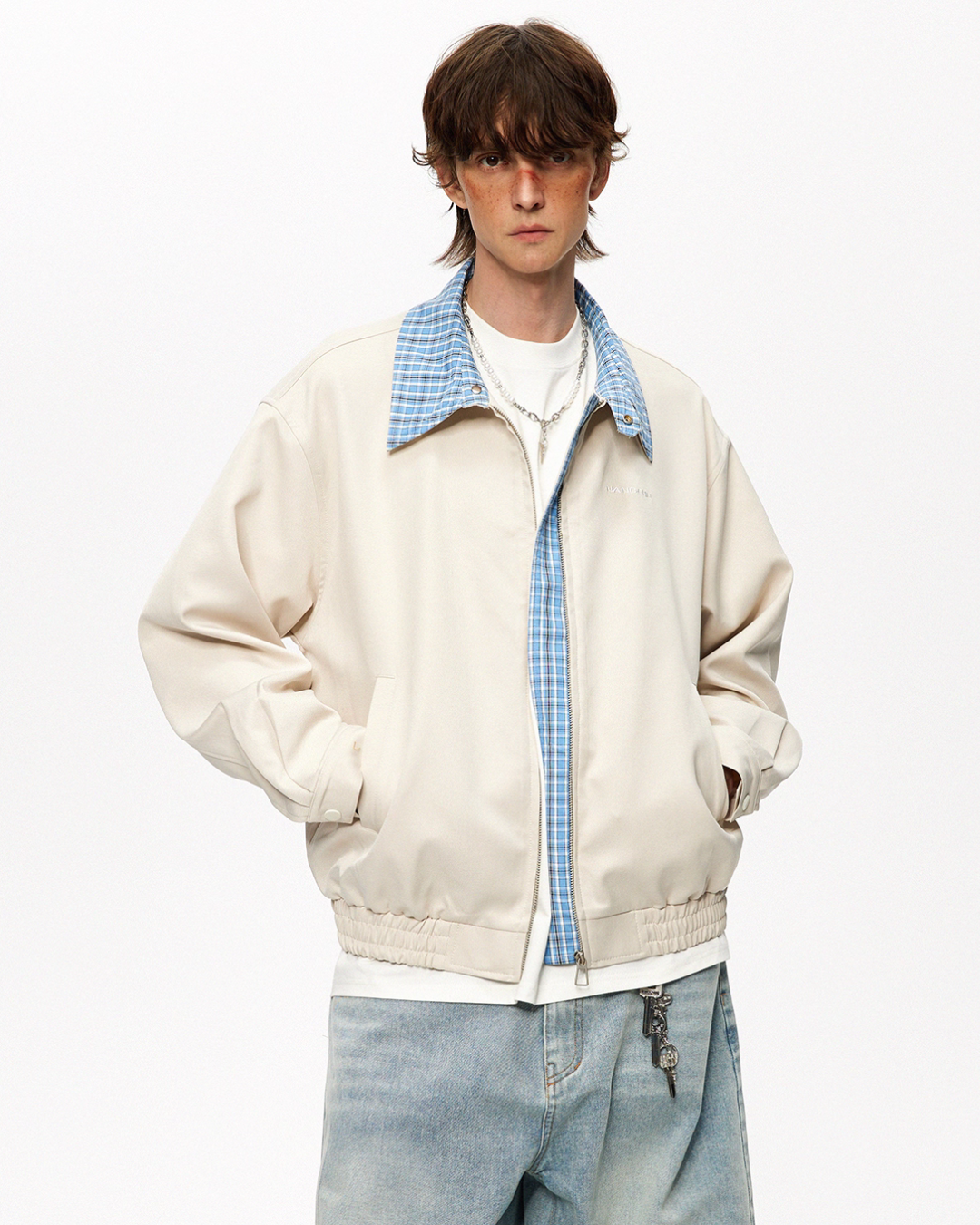 Plaid Loose Casual Jacket NDC0008