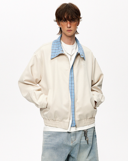 Plaid Loose Casual Jacket NDC0008