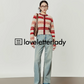 Round Neck Long Sleeve Striped Cardigan LLA0400