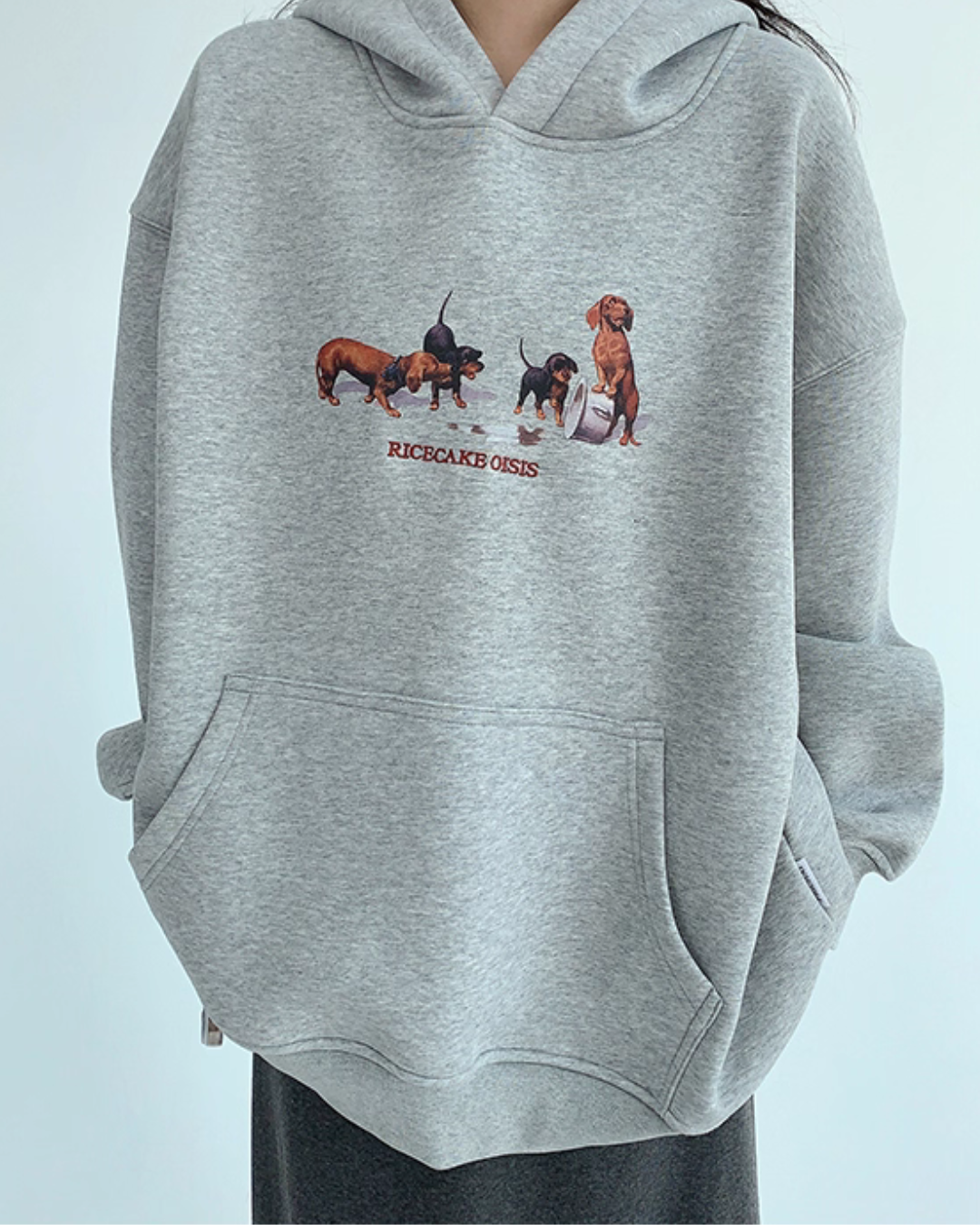 Dog Print Sweatshirt Hoodie YLS0977