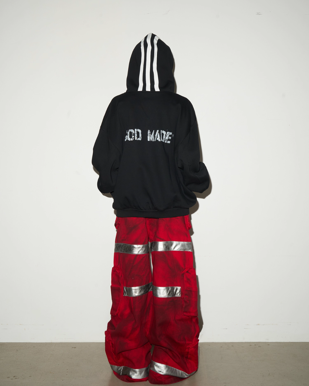 Three Stripes Hood Oversize Top MCY0009