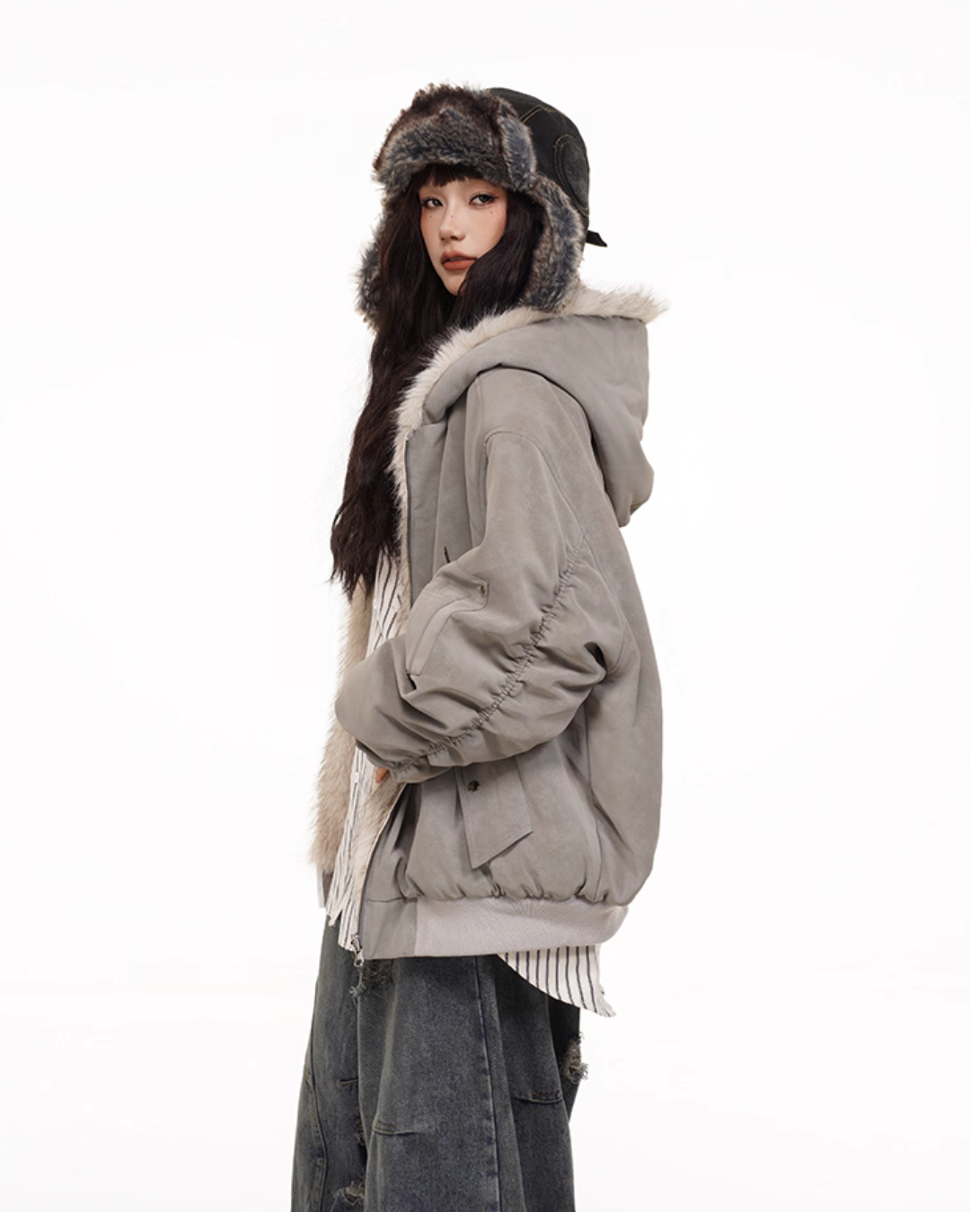 Fur × Nylon Reversible Blouson FEC0004