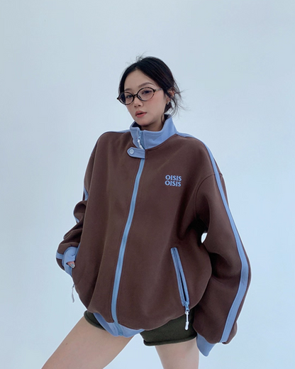 Stand Neck Track Jacket YLS0888