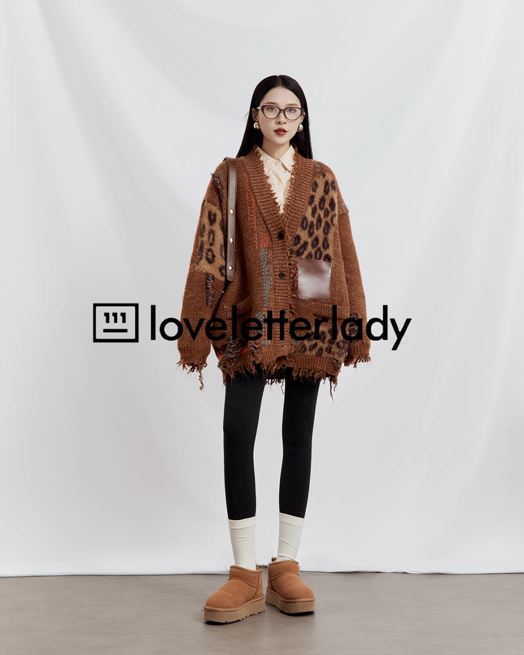 V-Neck Random Knit Cardigan LLA0537