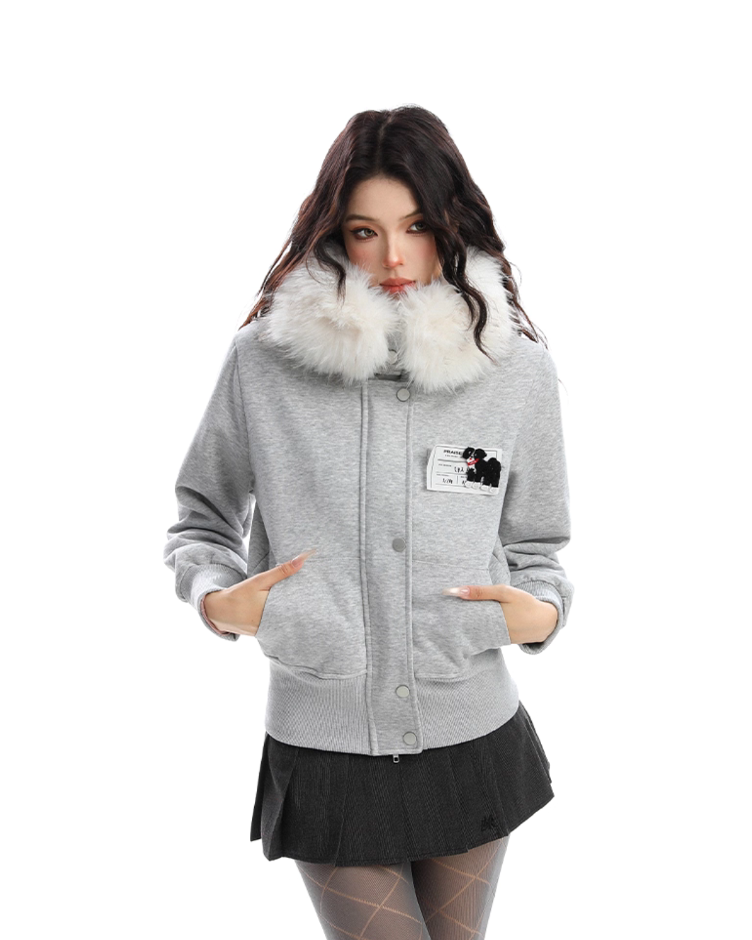 Fur Collar Puppy Short Jacket BGS0024