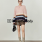 Pastel Striped Pullover Crewneck Knit LLA0391