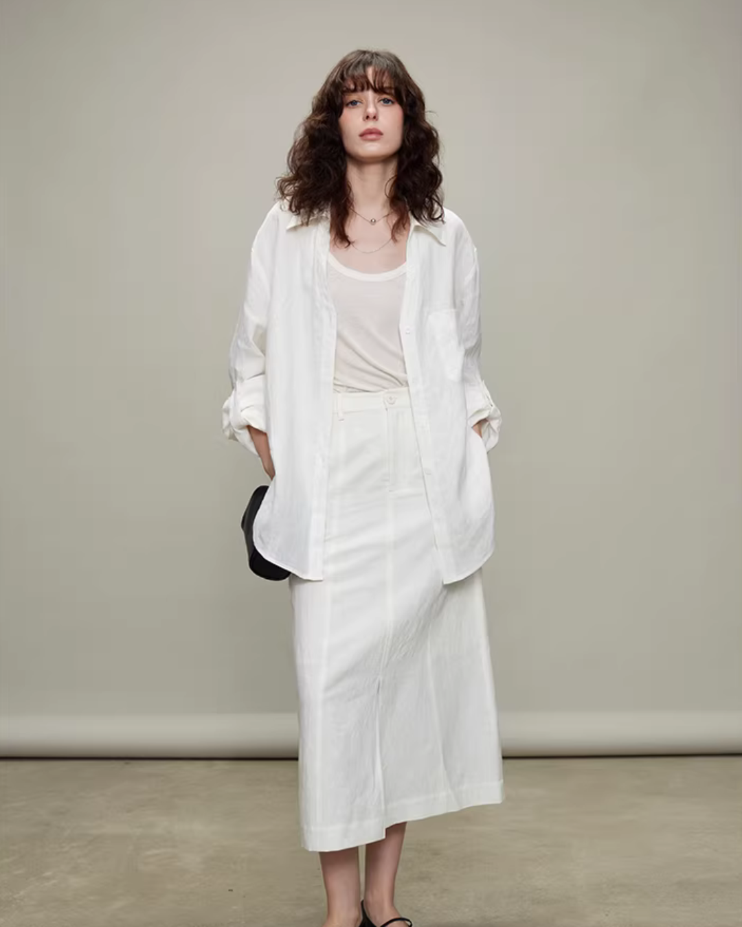 Linen Long-Sleeve Shirt / Casual Pants TEO0003