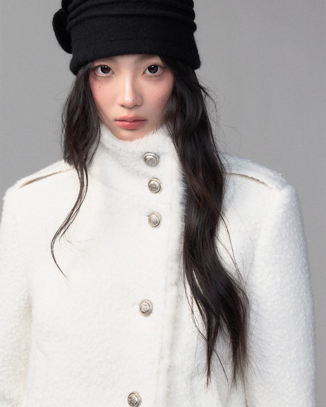 Stand Collar Wool Coat TRK0007