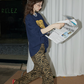 Vintage Letter Print T-Shirt RLZ0011