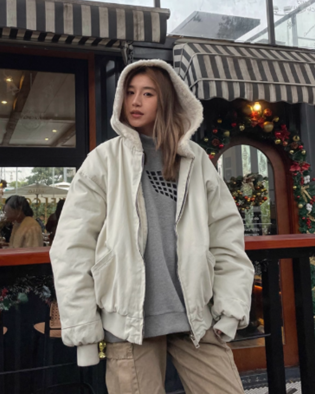 Fur Design Padded Blouson CYE0041