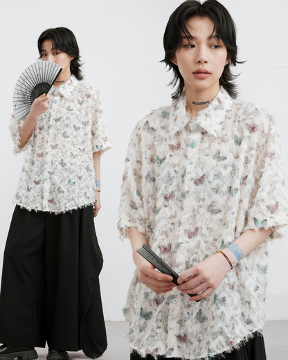 Butterfly Fringe Retro Shirt FRC0002