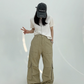 Front Pocket Tuck Cargo Pants YLS0814