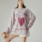 Graphic Oversized Long-Sleeve T-Shirt FER0230