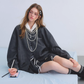 Lace Collar Zip Jacket / Flared Mini Skirt ASG0084