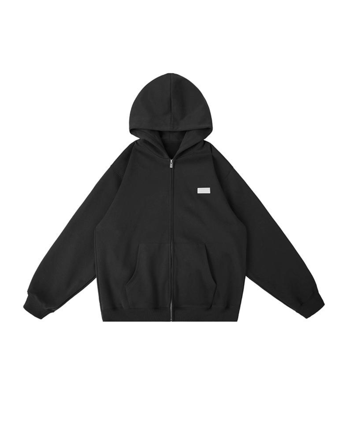 Basic Logo Double Zip Hoodie LMN0006