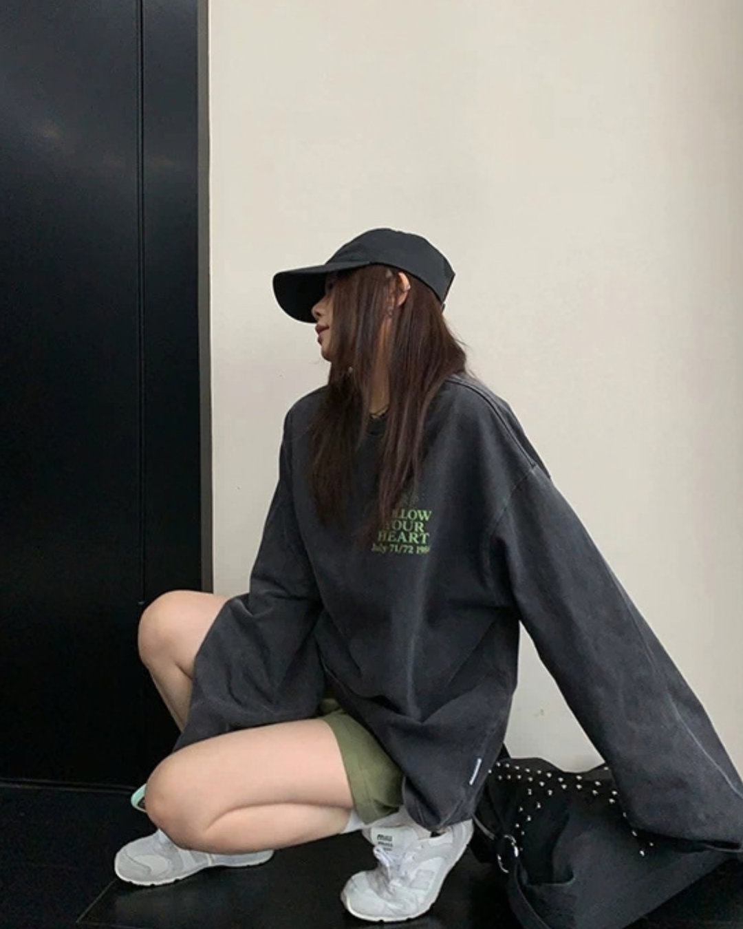Vintage Back Logo Long Sleeve Top YLS1037