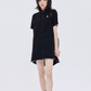 Polo Collar Embroidered Shirt Dress SHN0005