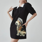 Dog Graphic Polo Dress FER0202
