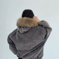 Fur Corduroy Double-Zip Jacket YLS0993