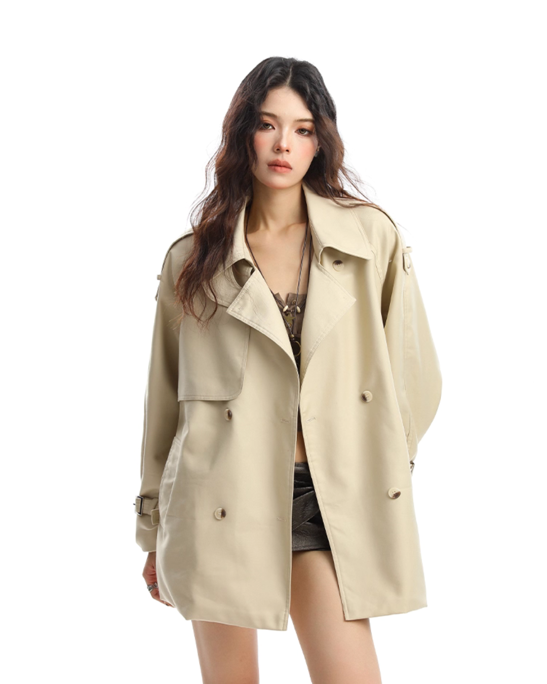 Mid Length Trench Coat BGS0011