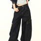 Retro Curve Wide Denim Pants WDZ0030