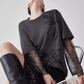 Lace Long-Sleeve Patchwork T-Shirt FER0070