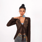 Butterfly Lace-Up Cardigan NIM0005