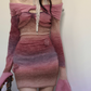 Off Shoulder Gradient Tight Dress LAS0026