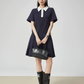 Pleated Cleric Polo Dress FER0207