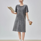 Chemical Wash Studs T-Shirt Dress FER0197