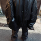 Hood Leather Cotton Jacket FLG0006