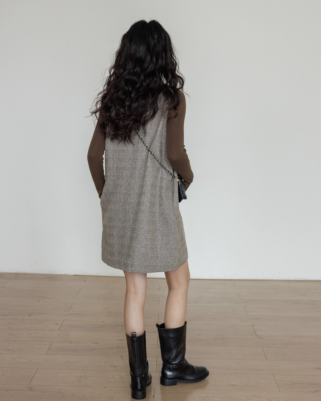 Crew Neck Vest Dress VAS0170