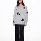 Star Crew Neck Knit Top UDS0007