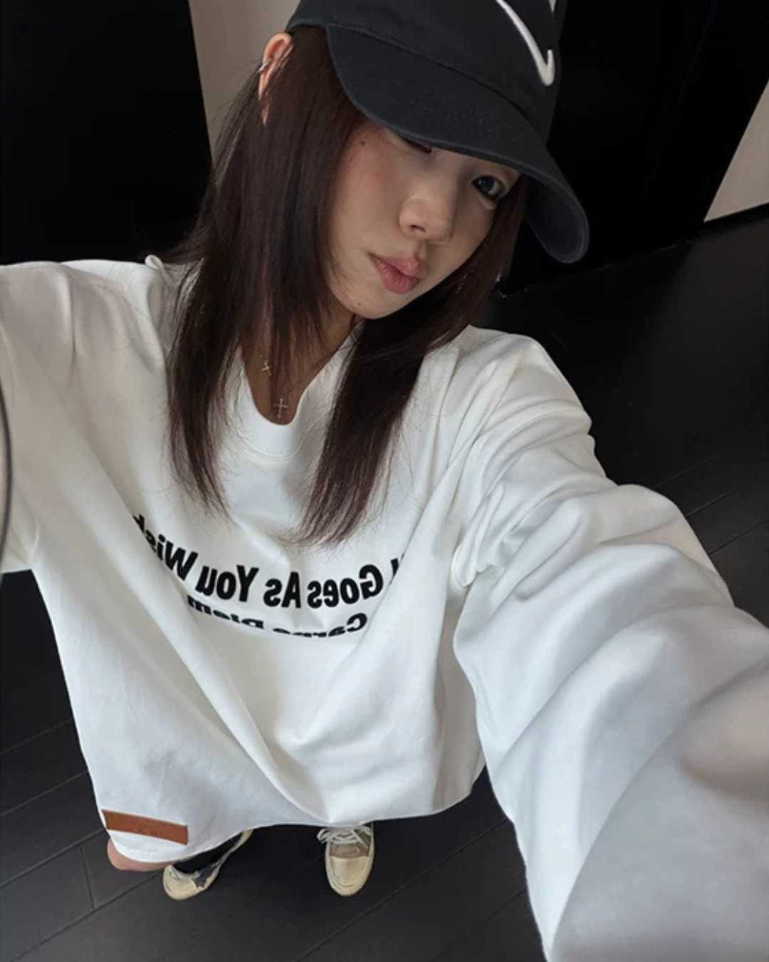 Logo Oversized Long-Sleeve T-Shirt YLS1061