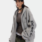 Waffle Knit Hoodie Zip-up Jacket ZTS0016