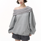 Off Shoulder Massive Sleeve Top SHE0007