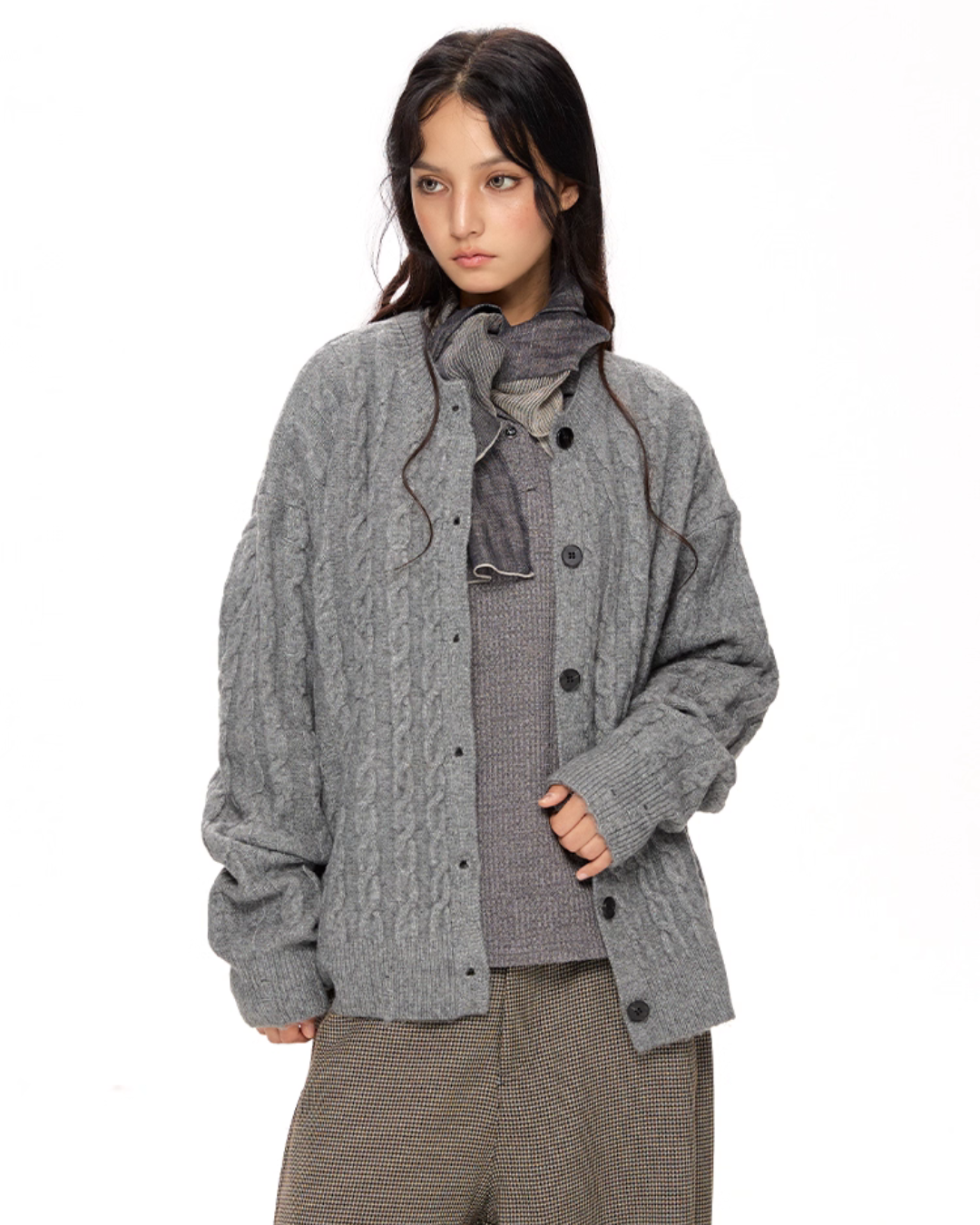 Cable Knit Cardigan VAT0014