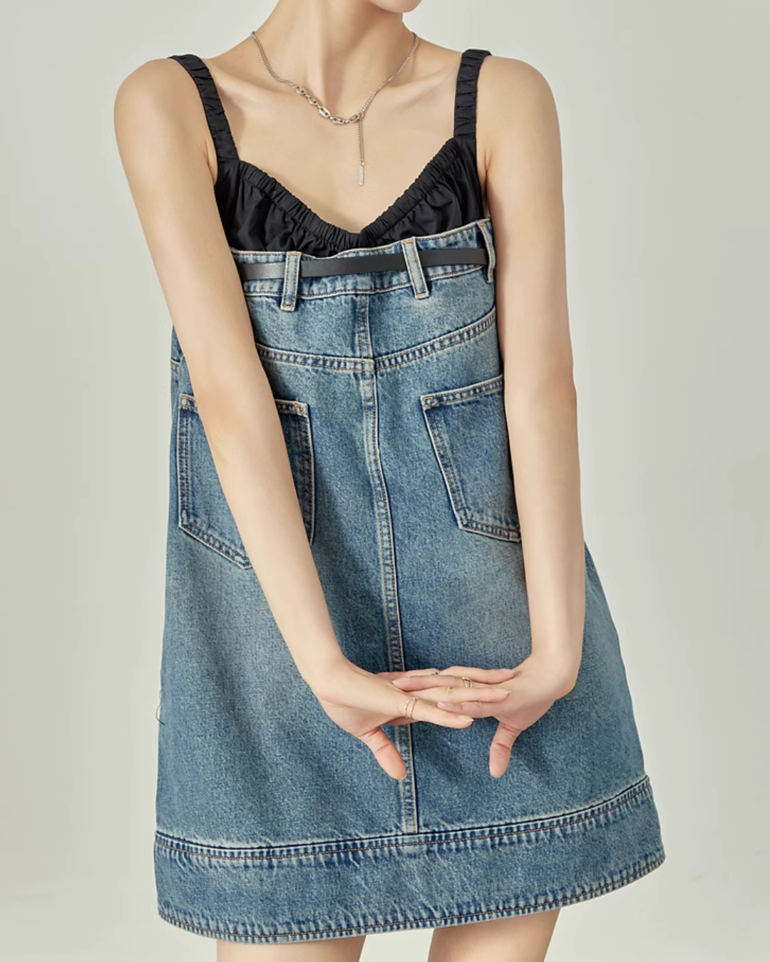 Denim Docking Cami Dress LLA0089