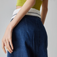Cuffed Waist Wide Denim FER0097