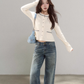 Round Neck Tight Knit Top WDB0025
