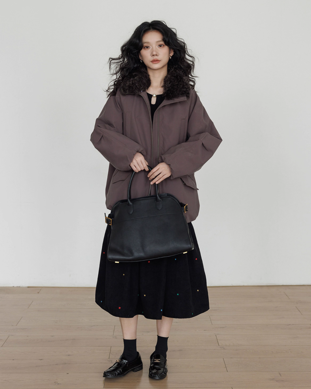 Wool Collar Vintage Jacket VAS0173