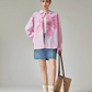 Flower Print Long-Sleeve Shirt FER0075