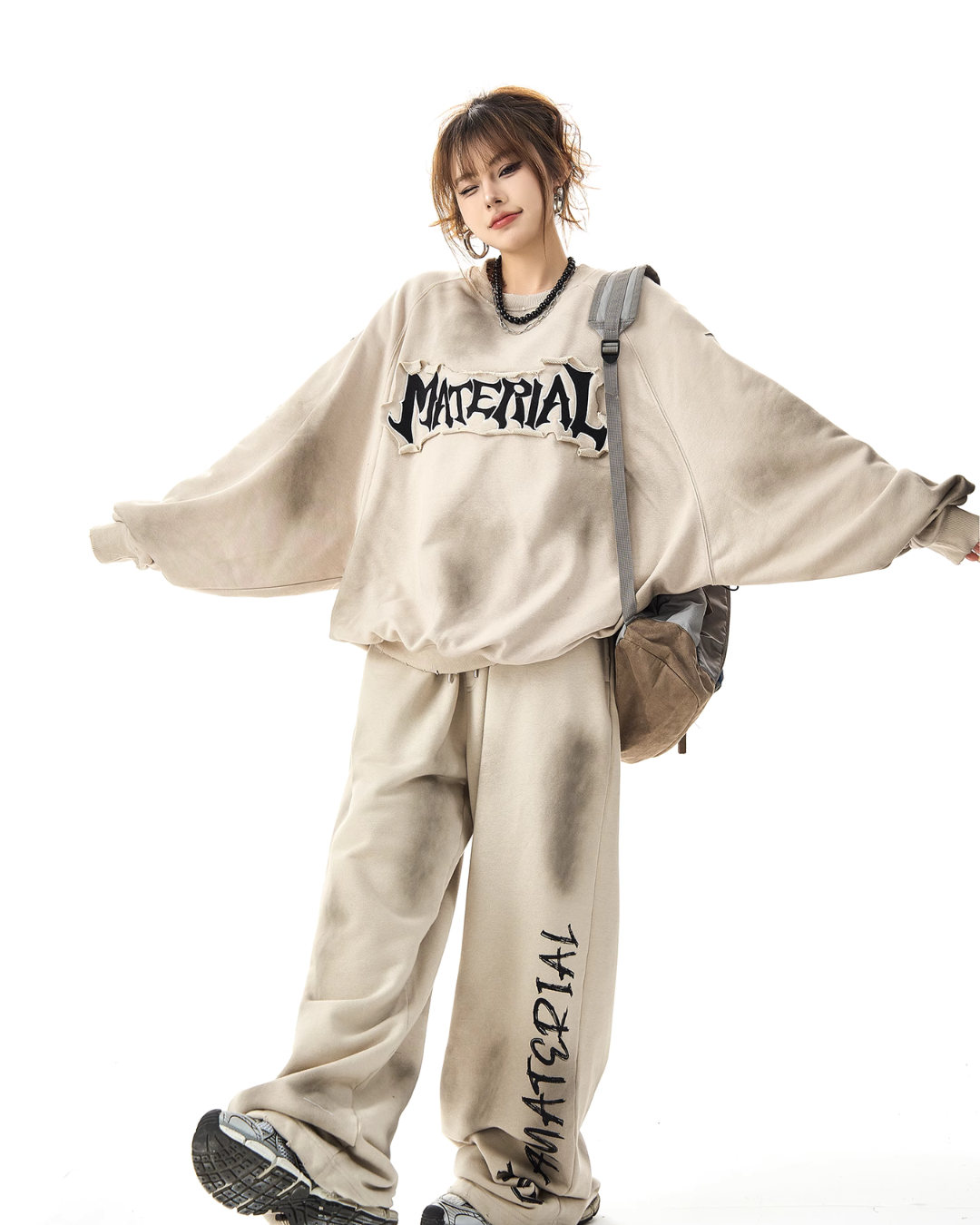 hyde着系if フェザーバックプリントカットソーラルク hyde着系if フェザーバックプリントカットソーラルク