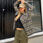 Retro Checkered Long Sleeve Shirt CYE0015
