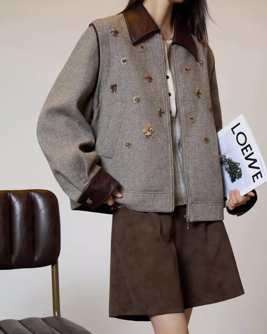 Wool Blend Tweed Jacket SUY0024