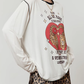 Love Tiger Long-Sleeve Top / Leopard Mini Skirt LLA0642