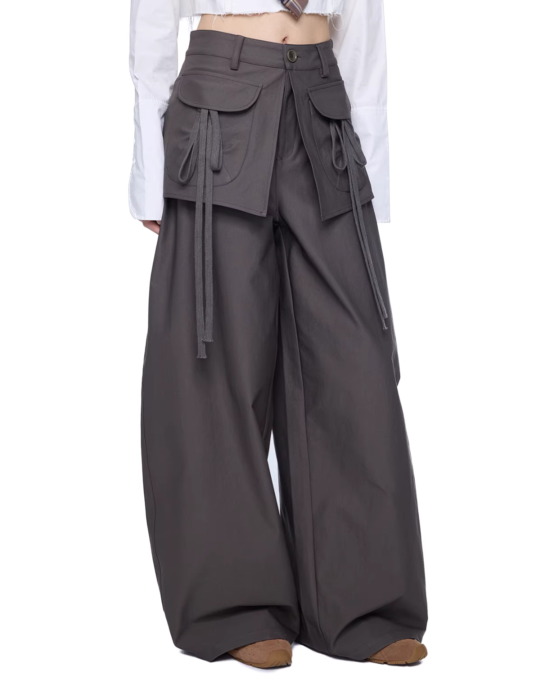 Pocket Wide-Leg Pants EZK0100