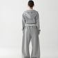Half Zip Hoodie / Wide Sweatpants ACS0285